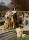 Jules Paintings - A Midday Bath by Jules Scalbert